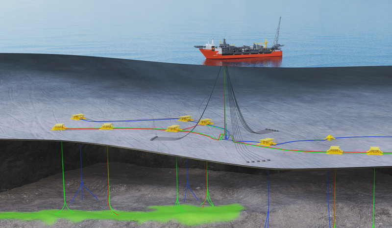 Illustration of the Johan Castberg field.