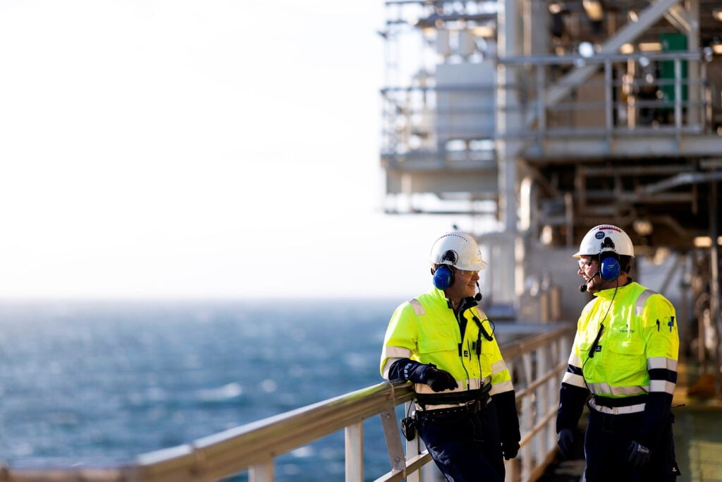 Offshore personnel on the Gjøa platform